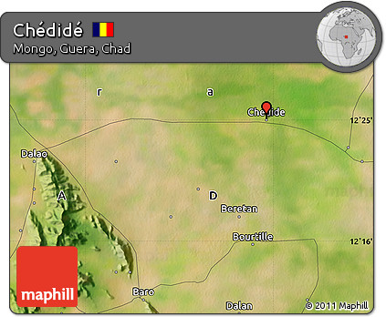 Satellite Map of Chédidé