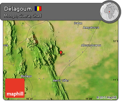 Satellite Map of Délagoum