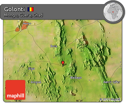 Satellite Map of Golonti