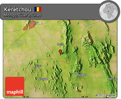 Satellite Map of Kérétchou