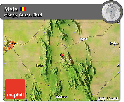 Satellite Map of Mala
