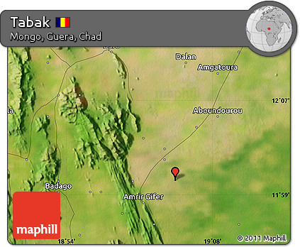 Satellite Map of Tabak