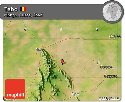 Satellite Map of Tabo
