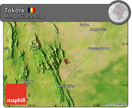 Satellite Map of Tokoré
