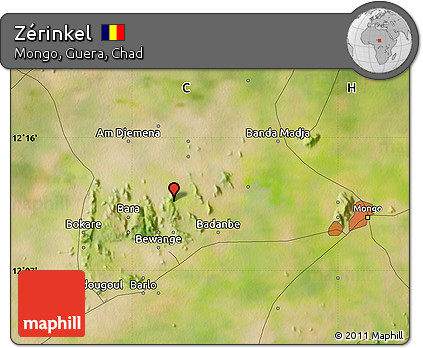 Satellite Map of Zérinkel