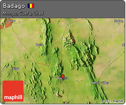 Satellite Map of Badago