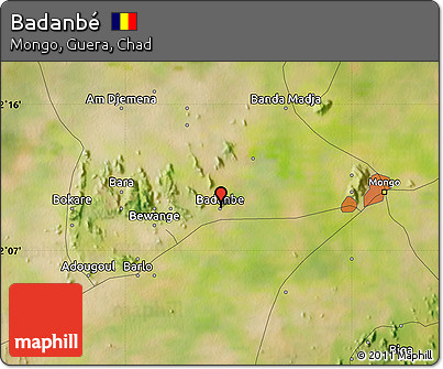 Satellite Map of Badanbé