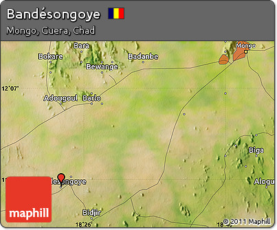 Satellite Map of Bandésongoye
