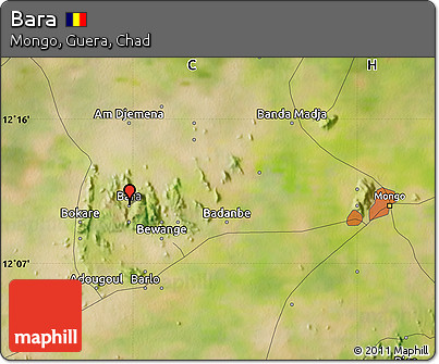 Satellite Map of Bara
