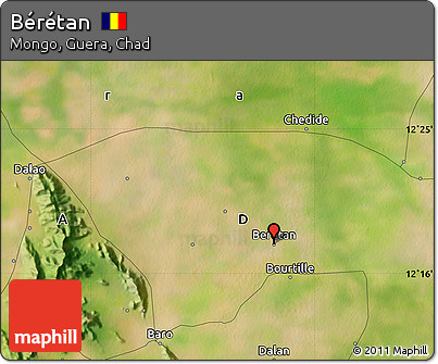 Satellite Map of Bérétan