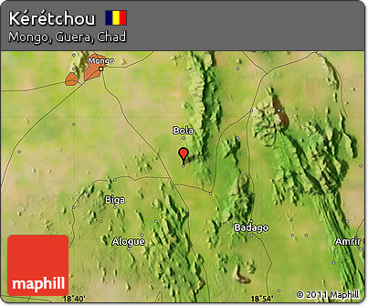 Satellite Map of Kérétchou
