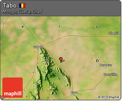 Satellite Map of Tabo