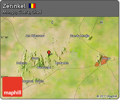 Satellite Map of Zérinkel