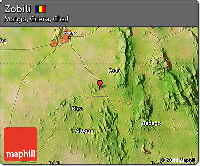 Satellite Map of Zobili