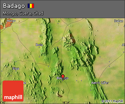 Satellite Map of Badago