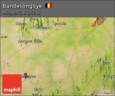 Satellite Map of Bandésongoye