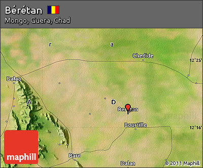 Satellite Map of Bérétan