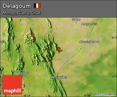 Satellite Map of Délagoum