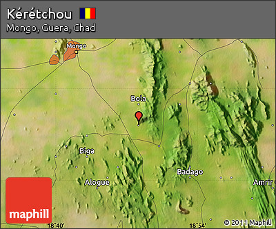 Satellite Map of Kérétchou