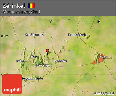 Satellite Map of Zérinkel