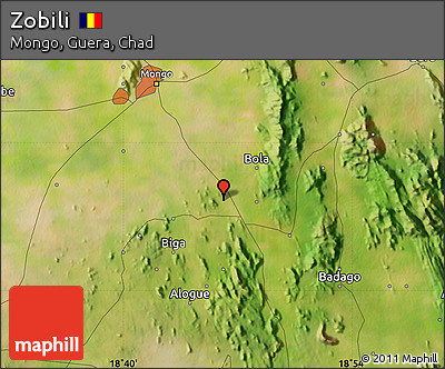 Satellite Map of Zobili