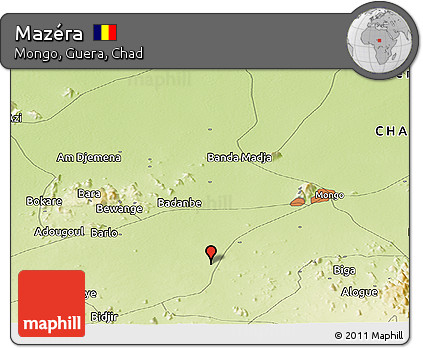 Physical Panoramic Map of Mazéra