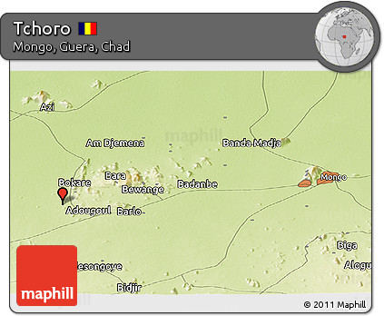 Physical Panoramic Map of Tchoro