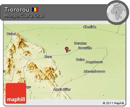 Physical Panoramic Map of Tiororou