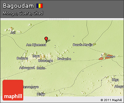 Physical Panoramic Map of Bagoudam