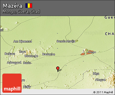 Physical Panoramic Map of Mazéra