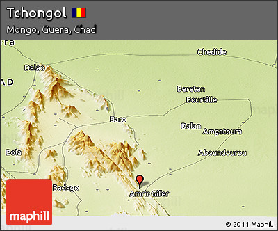 Physical Panoramic Map of Tchongol