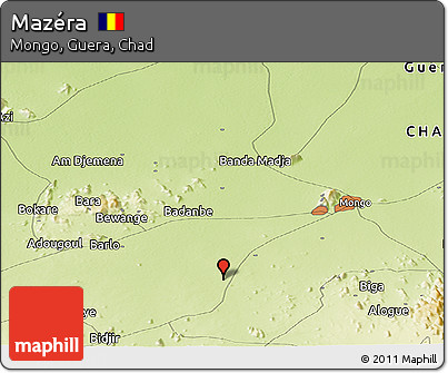 Physical Panoramic Map of Mazéra