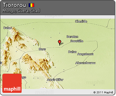 Physical Panoramic Map of Tiororou