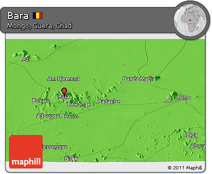 Political Panoramic Map of Bara