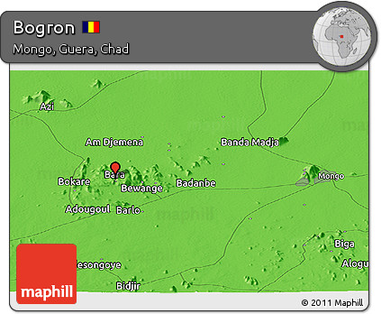 Political Panoramic Map of Bogron