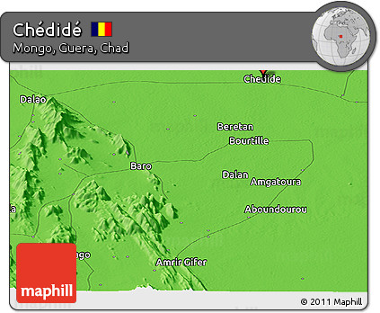 Political Panoramic Map of Chédidé