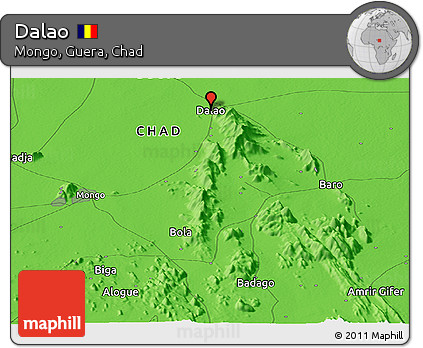 Political Panoramic Map of Dalao