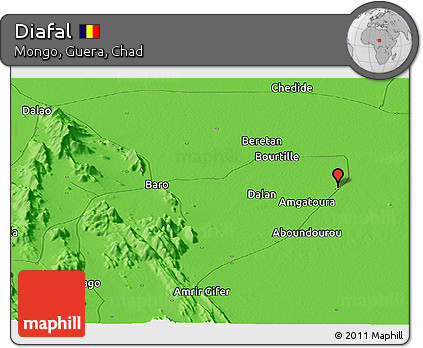 Political Panoramic Map of Diafal