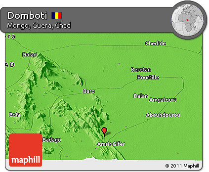 Political Panoramic Map of Domboti