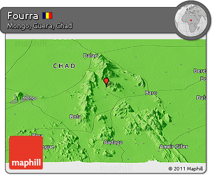 Political Panoramic Map of Fourra