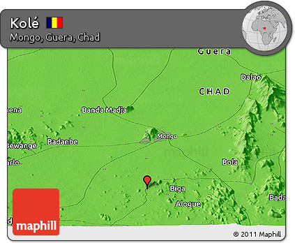 Political Panoramic Map of Kolé