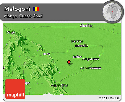 Political Panoramic Map of Malogoni