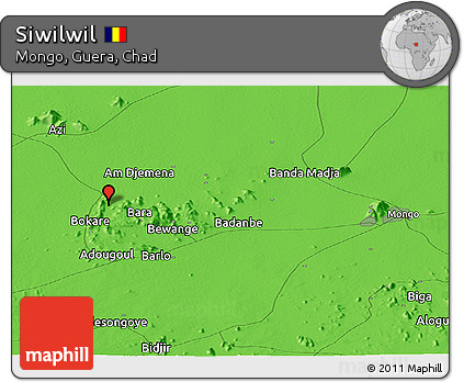 Political Panoramic Map of Siwilwil
