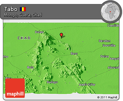 Political Panoramic Map of Tabo