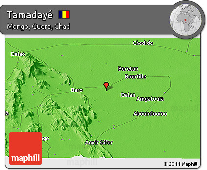 Political Panoramic Map of Tamadayé