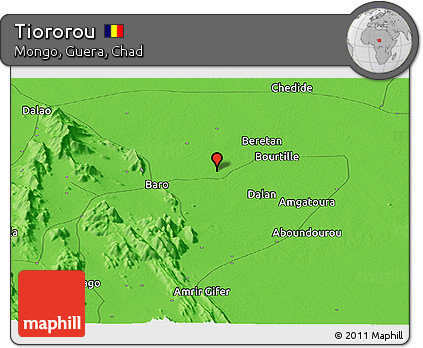 Political Panoramic Map of Tiororou