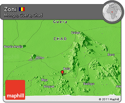 Political Panoramic Map of Zoni