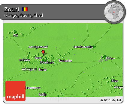 Political Panoramic Map of Zouri