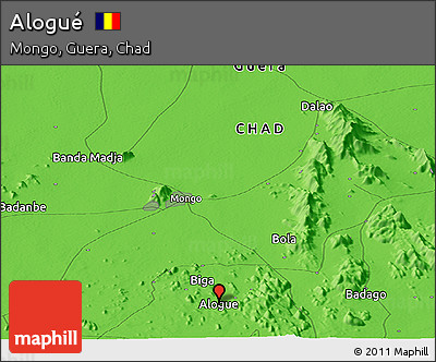 Political Panoramic Map of Alogué