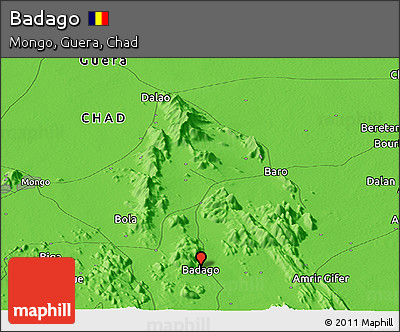 Political Panoramic Map of Badago
